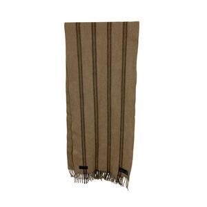 Vintage Fortnum & Mason Fringe Cashmere Stripe European Scarf One Size Preppy